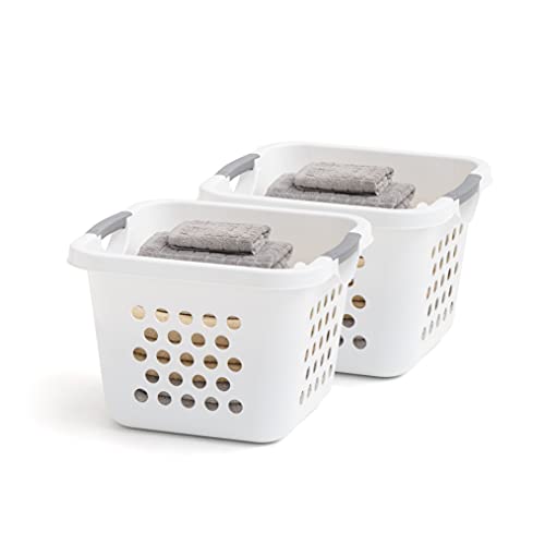 Comfort Carry Laundry Basket, White