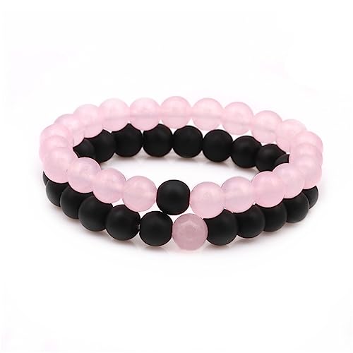 Men Women Lava Bracelet Beads Bracelet Bangle Stretch Stone Beads Bracelets Friendship Couples Gifts,