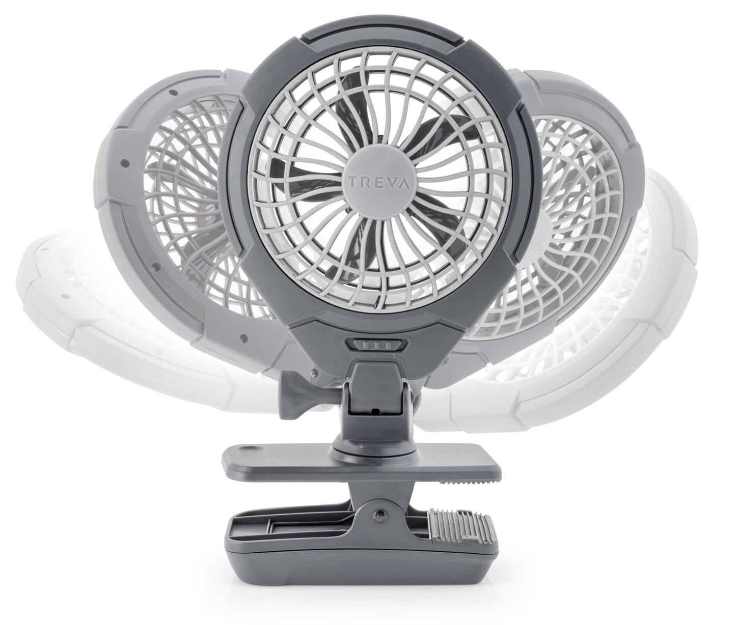 5 inch Battery Operated Clip Fan w/ Multi-directional Rotating Head