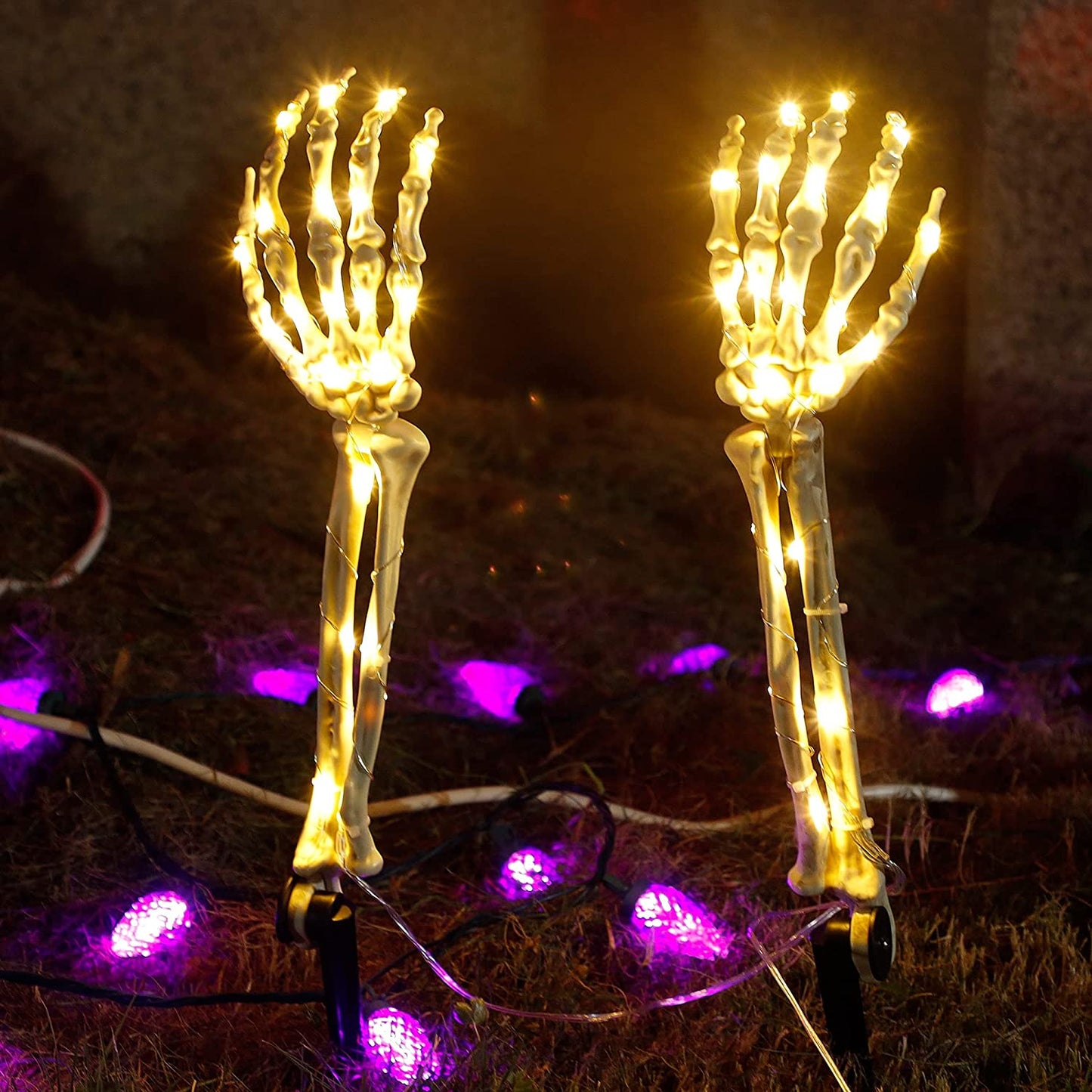 Light Up Arm Skeleton for Halloween Decorations