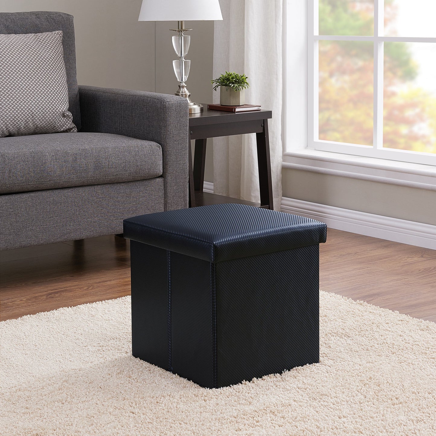 Ultra Collapsible Storage Ottoman