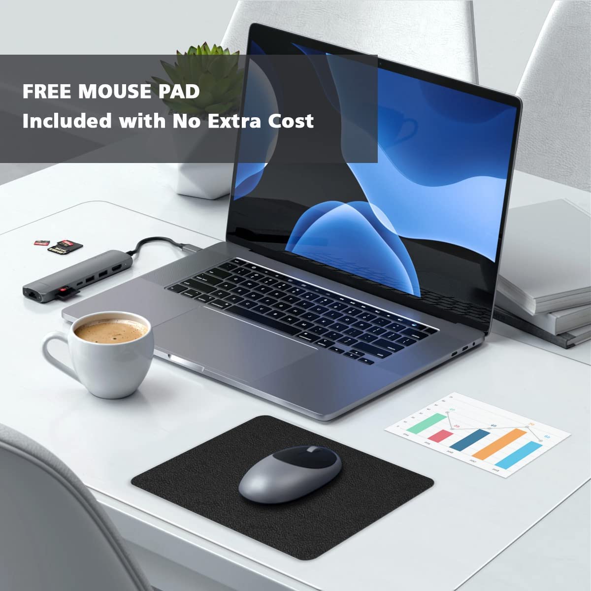 Clear Desk Pad Mat Blotter on Top of Desks 14 x 24 Inches Transparent PVC Mat