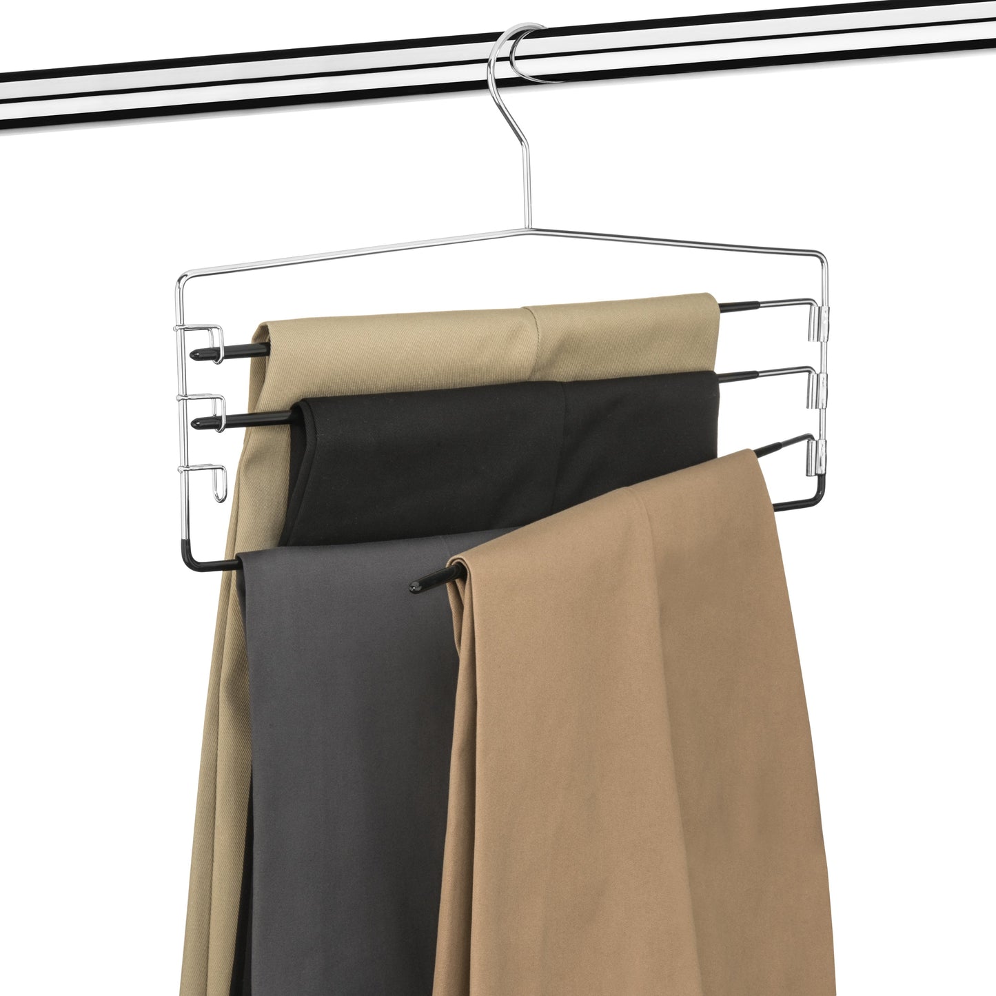 4-Tier Non Slip Metal Clothes Hanger, 2 Pack