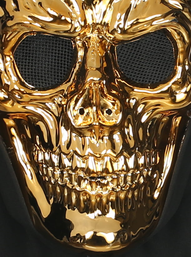 Gold Polypropylene Halloween Mask