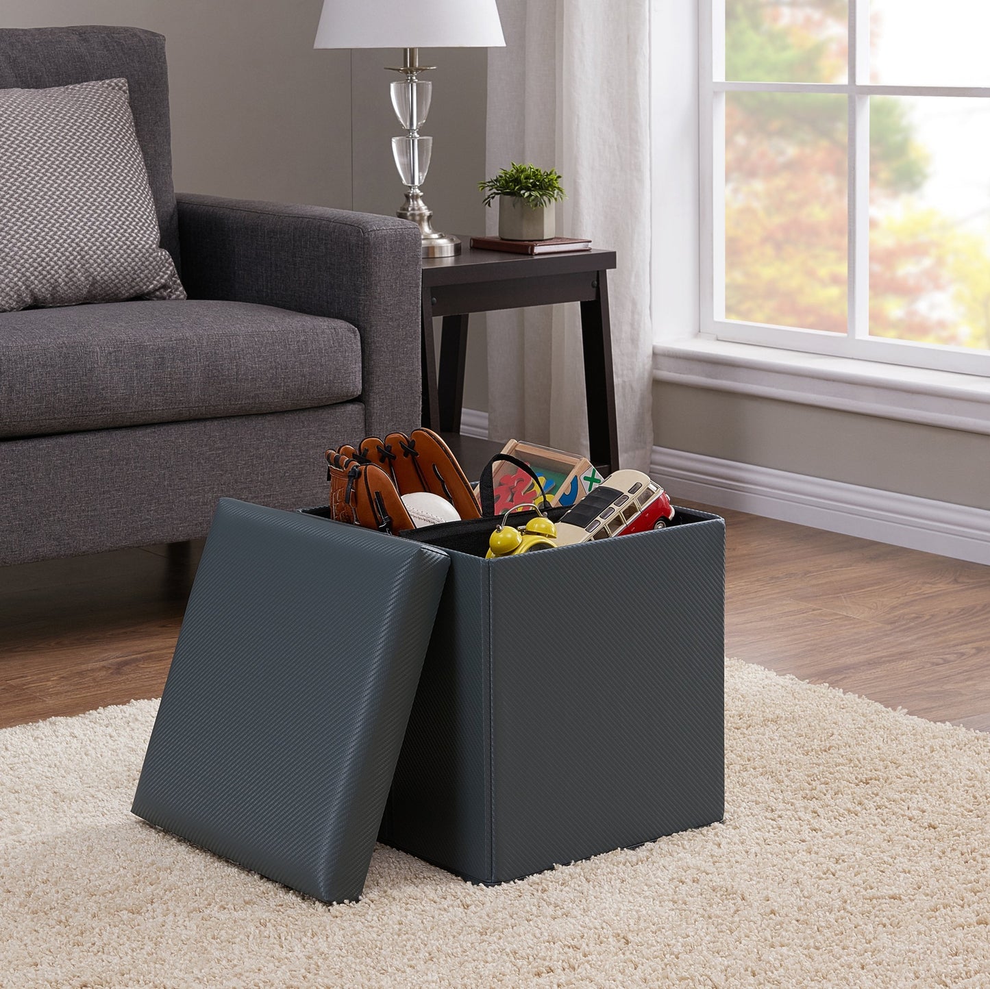 Ultra Collapsible Storage Ottoman