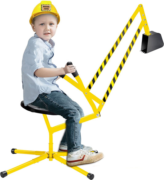 Sand Digger Kids Excavator Construction Ride on Toy