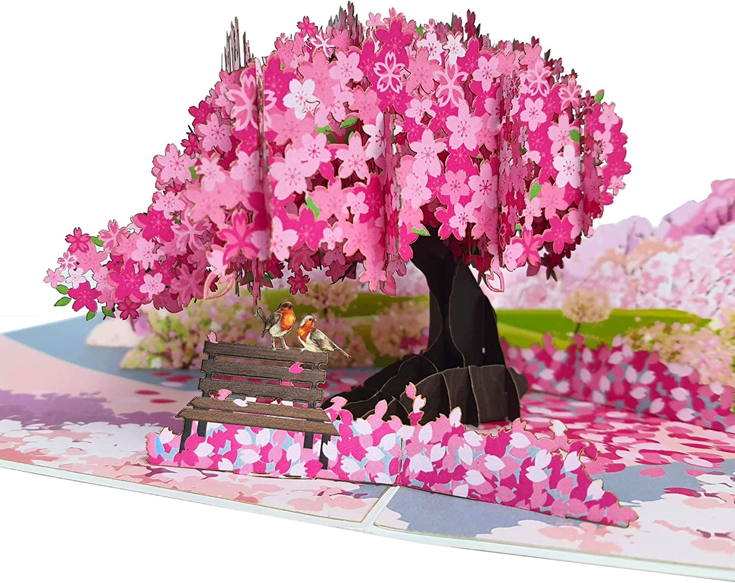 Pop Up Valentines Day Cards - Cherry Blossom 3D - 6"x8"