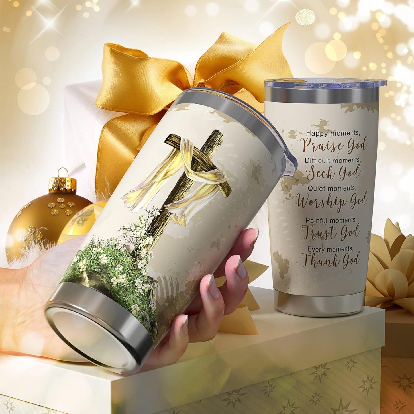 Christian Gifts for Women Men,Religious Gifts for Women Bible Verse Gift Spiritual Gifts for Women Inspirational Tumbler Gift Scripture Gifts,Birthday Gifts for Women Mom Sister Friend Christmas Gifts