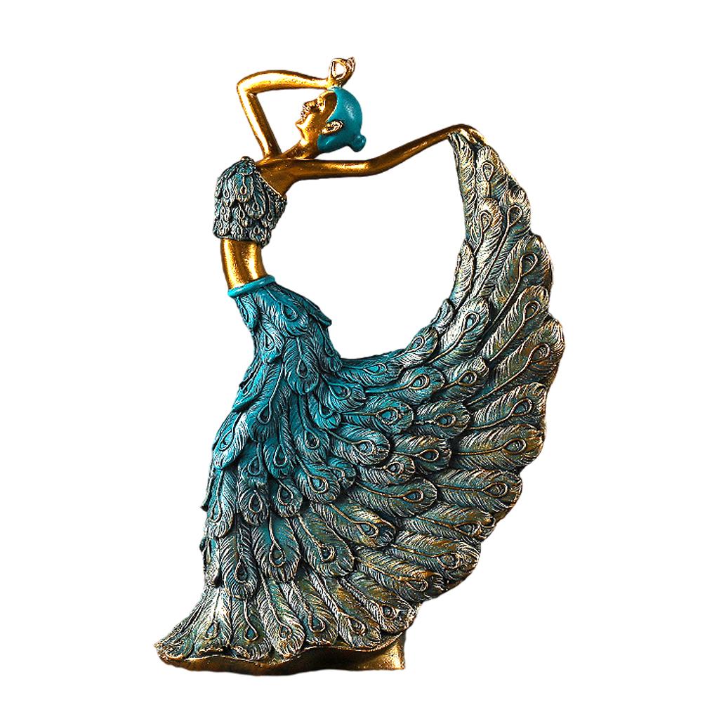 Peacock Dancer Figurine for Home Decoration