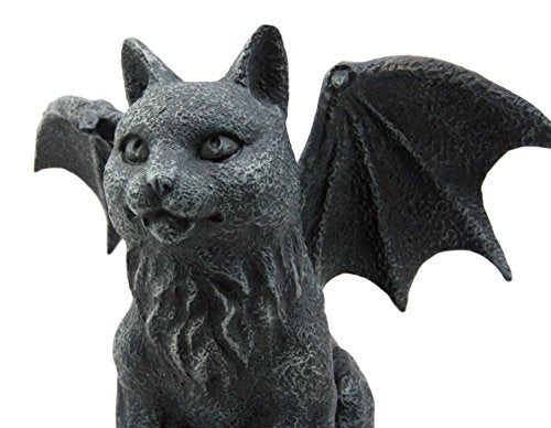 Winged Cat Gargoyle  Medieval Gothic Sculpture