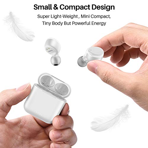 T6 True Wireless Earbuds Bluetooth Headphones Touch Control w/ Wireless Charging Case