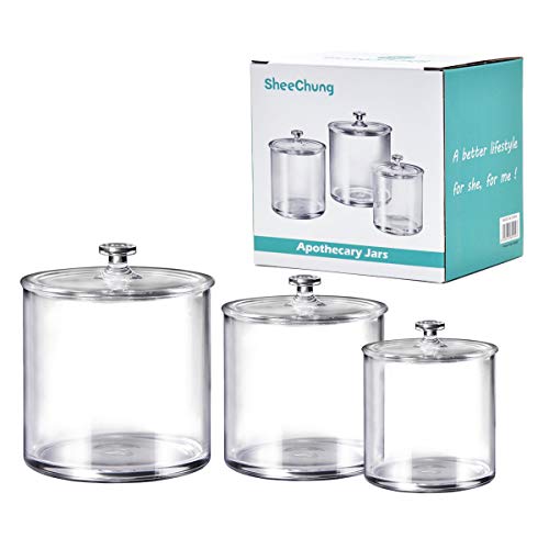 3 Pack Premium Quality Acrylic Qtip Holder