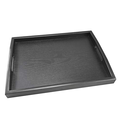 Black Serving Tray with Handle