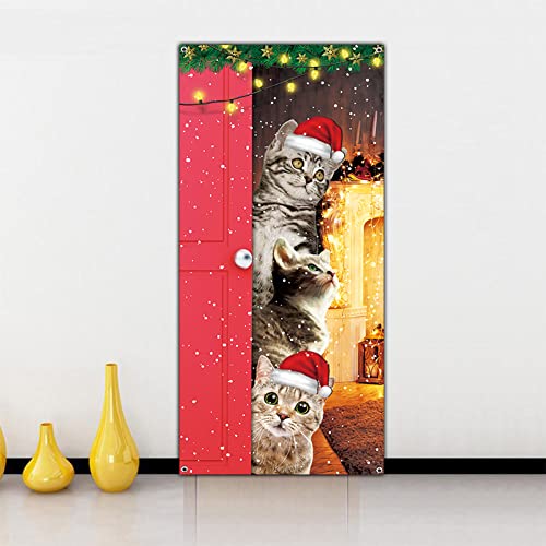 Cute  Christmas Door Cover  Decorations