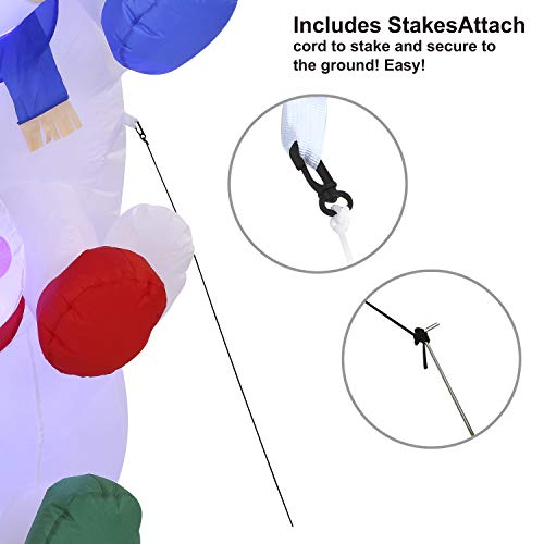 6 FT Snowman Inflatable with Build-in LEDs