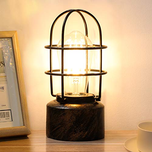 𝗦𝗺𝗮𝗹𝗹 𝗧𝗼𝘂𝗰𝗵 𝗚𝗼𝗹𝗱 𝗧𝗮𝗯𝗹𝗲 𝗟𝗮𝗺𝗽 for Small Spaces 3 Way Dimmable Industrial Bedside Lamp