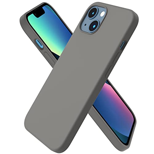 Compatible with iPhone 13 Case 6.1, Slim Liquid Silicone 3 Layers Full Covered Soft Gel Rubber Case Cover