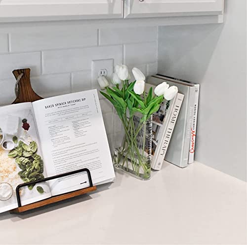 Book Vase for Flowers, Acrylic Clear Book Flower Vase, A Book About Flowers Vase, Unique Home/Bedroom