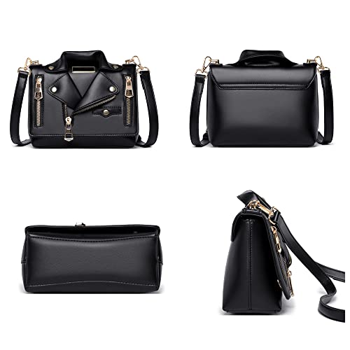 Women Leather Satchel Chain Strap Shoulder Bag Le