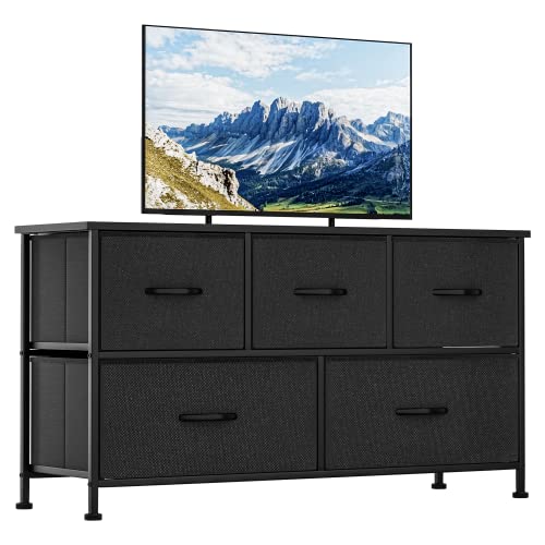 TV Stand with Storage & 5 Drawers