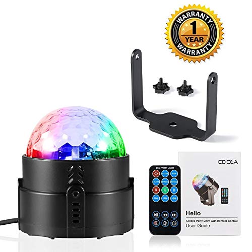 Disco Ball Disco Party Lights Sound Activated Light With Remote Control DJ