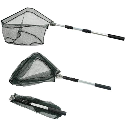 50" Full Aluminum Head Fishing Landing Net w/ Telescoping Pole