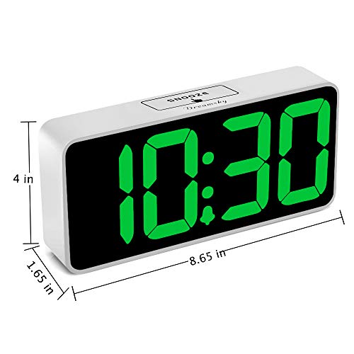 Large Digital Alarm Clock for Visually Impaired - 8.9 Inches Adjustable Alarm Volume