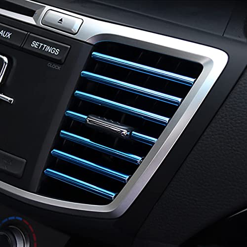 20 Pcs Car Air Conditioner Decoration Strip for Vent Outlet, Universal Waterproof Bendable