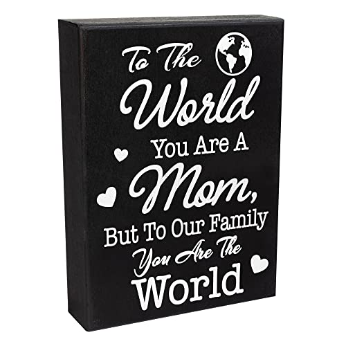 Sentimental Wood Sign Gifts for Mom on Her Birthday/Mothers Day