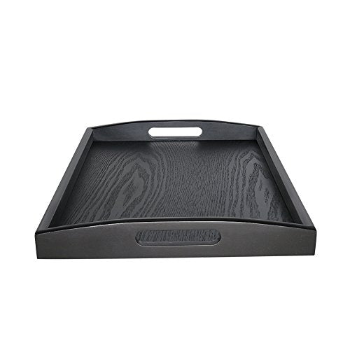 Black Serving Tray with Handle