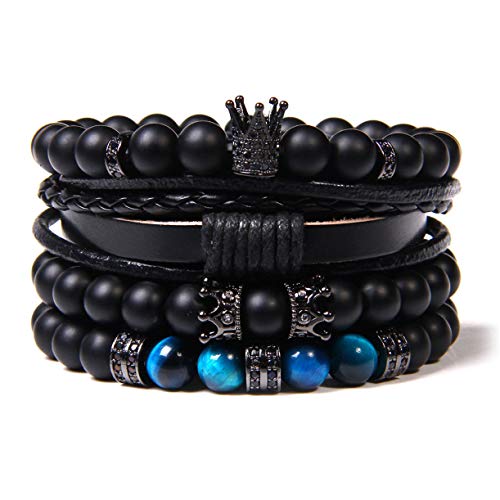 Braided Leather Bracelets for Men Women