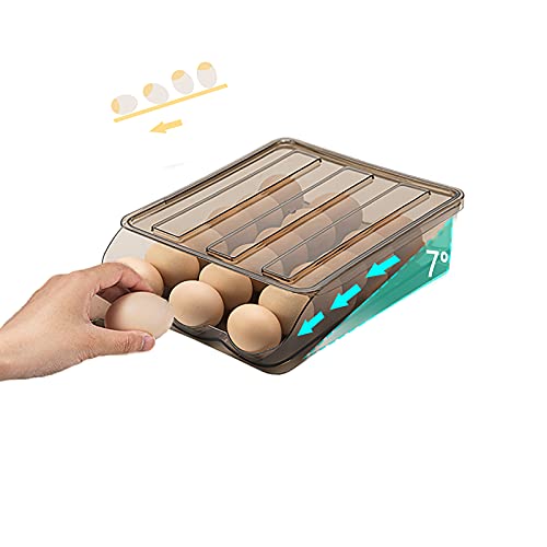 Automatic Rolling Egg Box, Slide Design for Easy Egg Retrieval