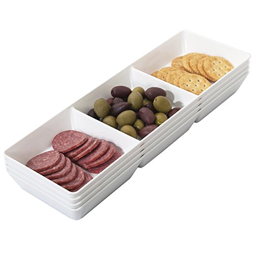 Plastic 34 -Section Serving Tray- White