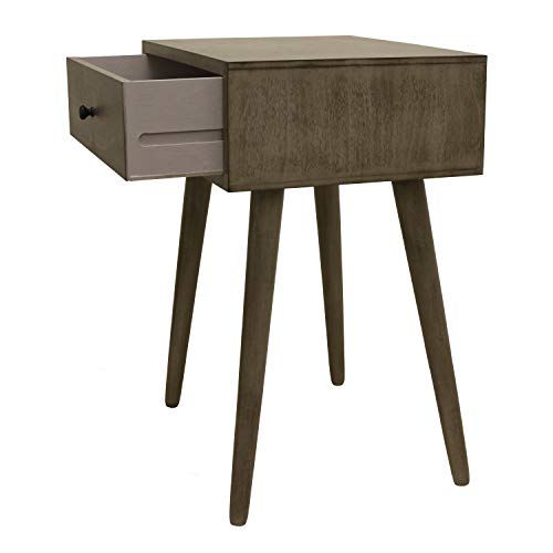 One Drawer Side Table- Wood