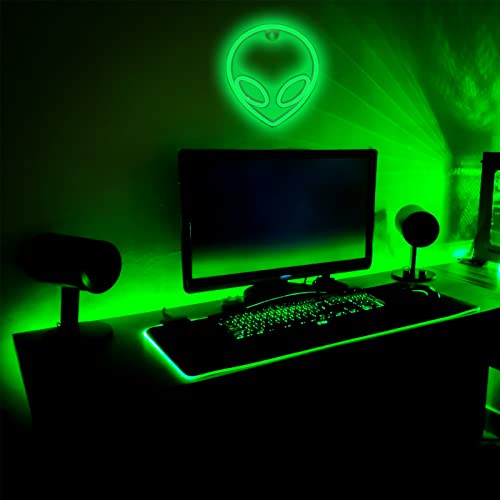 Alien Neon Sign Green LED Neon Light USB/Battery Operated