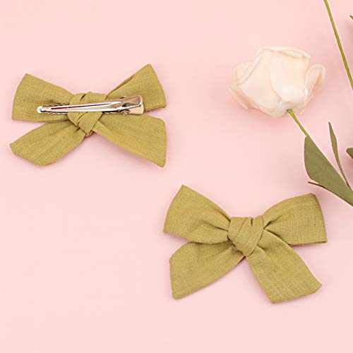 24 PCS Baby Girls Hair Bows Clips 4.5 inch Alligator Clips - One Size