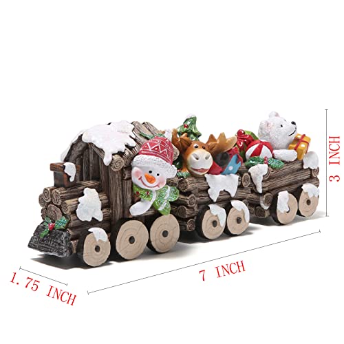 Christmas Train Figurines for Home Decorations