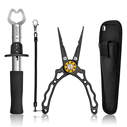 Fish Lip Gripper Upgraded Multi-Function Fishing Pliers Hook Remover