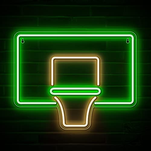 Basketball Hoop Neon Sign - Lights for Basketball Players/Fans  Wall Decor