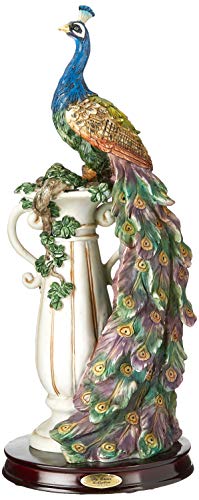 17" Peacock's Sanctuary Home Decor Statue