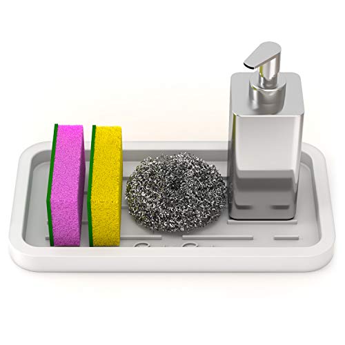 Sponges Holder - Kitchen Sink Organizer Silicone Tray