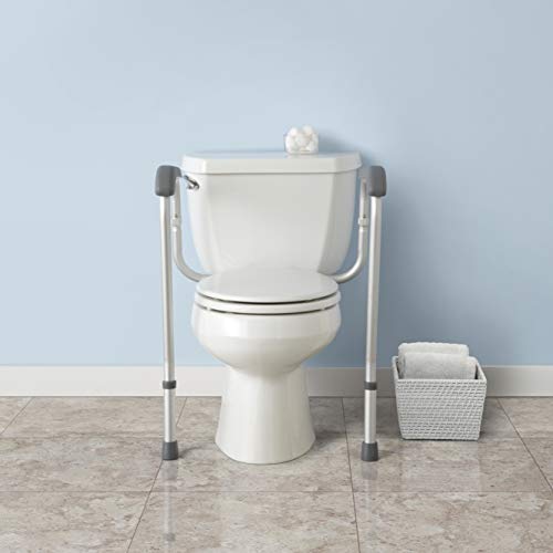 Safety Frame for Toilet with Easy Installation, Height Adjustable Legs, Bathroom Safety