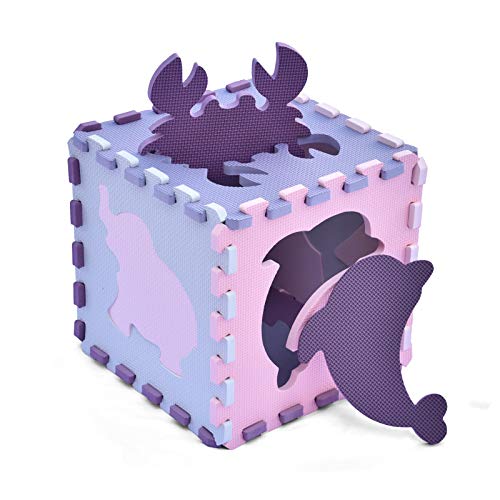 Large 25 PCs Baby Puzzle Play Mat Tiles w/ 9 Patterns