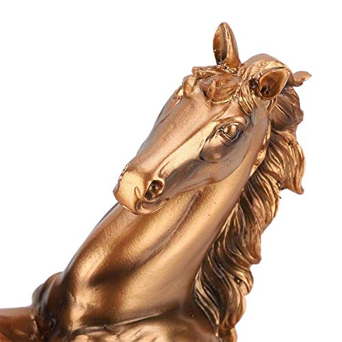 Standing Horse Statue Engraved Horse Sculpture Decorative Art Figurine - 12inch