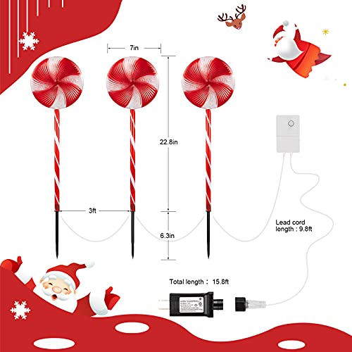 Lollipop Christmas Pathway Lights Decoration