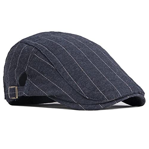 Mens Newsboy Hat Adjustable Breathable