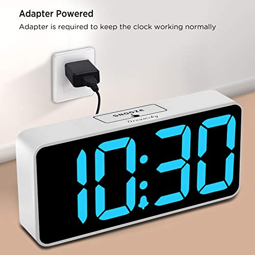 Large Digital Alarm Clock for Visually Impaired - 8.9 Inches Adjustable Alarm Volume