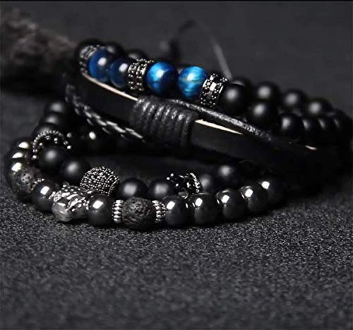 Braided Leather Bracelets for Men Women