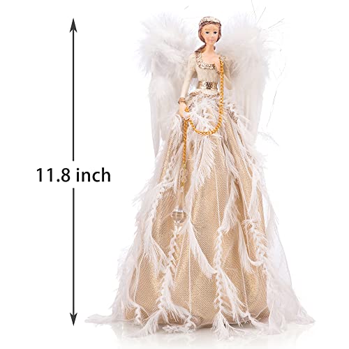 11.8 inch Pre-Lit Luxury Angel Figurines