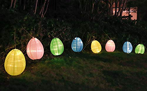 8 Pcs Easter Egg String Lights, 19.5ft 48 LEDs